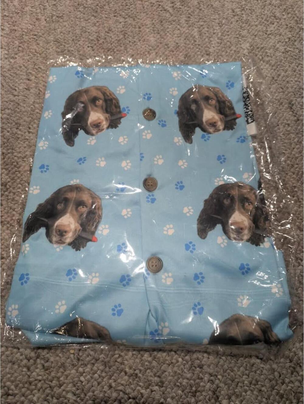 Dog Head Pajamas - Men's Large - Boxers, Shorts, Shirt - New [COPY]